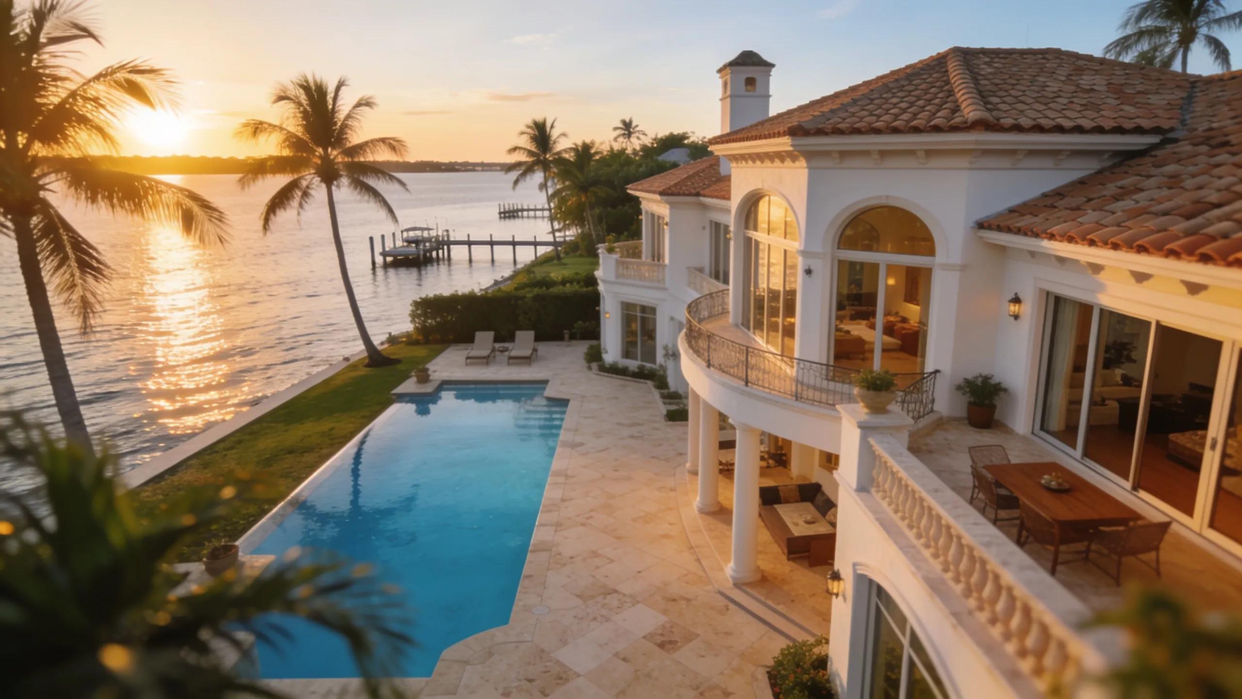 Luxurious waterfront property in Tampa Bay showcasing fine architecture and serene surroundings